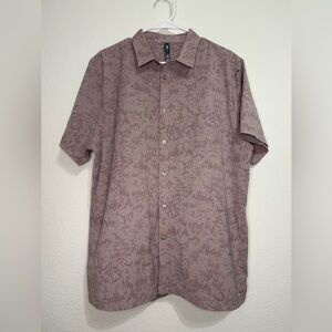 Vuori Men's Zion Rose Water Lily Short Sleeve Bridge Button Down